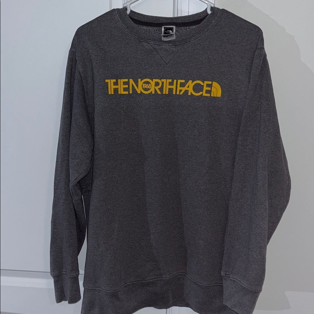 Men’s retro North Face Gray 1968 Vintage fleece sweatshirt M old logo style